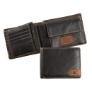 camel active Scheintasche Geldbörse Herrenbörse querformat, Leder schwarz black california