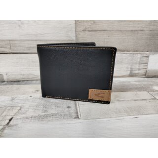 camel active Scheintasche Geldbörse Herrenbörse querformat, Leder schwarz black california