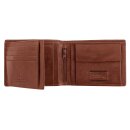 camel active Scheintasche Geldbörse Herrenbörse querformat, Leder mittelbraun cognac panama