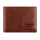 camel active Scheintasche Geldbörse Herrenbörse querformat, Leder mittelbraun cognac panama