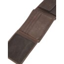 dunkelbraune Tom Tailor Herrenbörse Männerbörse Leder-Brieftasche, braun
