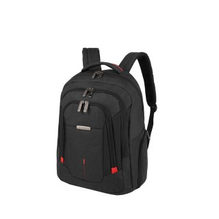 15,6 Zoll Laptoprucksack und Tabletfach Business-Rucksack von Travelite schwarz-rot, abschließbar 25 Liter