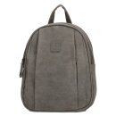 Damenrucksack grau mit vielen Fächern
