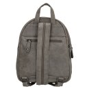 Damenrucksack grau mit vielen Fächern