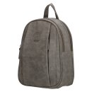 Damenrucksack grau mit vielen Fächern