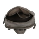 Damenrucksack grau mit vielen Fächern