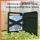 türkise Hunterson Leder Magic Wallet RFID Kartenetui mit Scheinhalterung turquoise