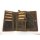 große Ledergeldbörse Vintage braun RFID-Schutz Reißverschlussfach