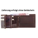 Authentic Trhopy Scheintasche / Herrenbörse braun Leder