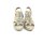 Marco Tozzi Damen Keil-Sandale beige mit Glitzerblümchen am Steg