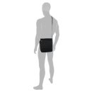 Tom Tailor WARREN, Flap bag M no zip, black