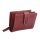 schicke Geldbörse Damen Leder Portemonnaie mit Lasche Avannco cherry 13x9 cm