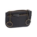 Schwarze Leder Schlüsseltasche – mit...