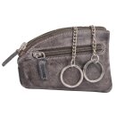 Echtleder Schlüsseltasche, taupe
