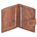Kreditkartenhülle mittelbraun Leder – Mappe...