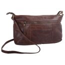 Leder Damen Handtasche braun – Schultergurt lang...