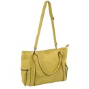 schicke große gelbe Shopper Handtasche 43x31x15cm