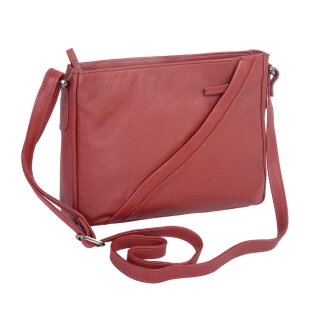 Damen Handtasche rot mit langem verstellbarem Tragegurt