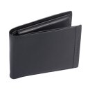 RFID Schutz Leder Scheintasche schwarz