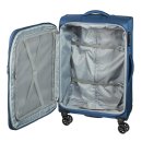 Handgepäckkoffer mit 4 Rollen, ideal für kurze Reisen, Trolley blau