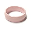 Keramik Ring halbrund rosa 7 mm #70