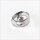 edler Anhänger in 925/- Sterling Silber rhod mit schwarzen und weißen Zirkonias
