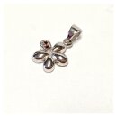 Blüten-Kettenanhänger aus 925 Silber rhodiniert...
