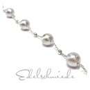 herrliches Kugelarmband in 925/- Sterling Silber rhod...