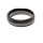 edler Keramik Ring teilweise matt halbrund schwarz 6 mm #62