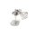 Engel als Ohrstecker 925/- Silber rhod herzförmig mit Diamantierung