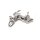 Pferdeanhänger aus 925 Sterlingsilber rhodiniert und glänzend