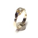 feiner Goldring in 585/- Gelbgold mit Brillant 0,1ct #54