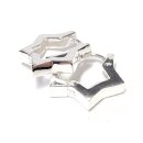 feine Scharniercreole in Sternform 925/- sterling Silber...