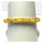 handgefertigtes Häkelarmband aus Glasperlen - Farbmix gelb - mit 925/- Sterling Silber Verschluß 20cm