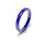 edler Keramik Ring halbrund blau 3 mm #58