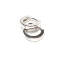 Ohrringe kleine Mini Creolen in 925 Silber rhod. - poliert - 9 mm
