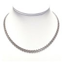 massiver Halskette in 925/- Sterling Silber rhod Garibaldi 45cm