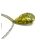 Edelsteinkette Mysthic Topas mit grünem Bernstein Tropfen 925/- Silber rhod 76cm