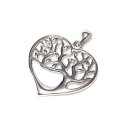 Lebensbaum Anhänger Herz aus 925 Sterlingsilber...