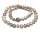Perlenkette altrosa - flieder 925 Silber rhodiniert Steckschließe 45cm