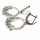 Ohrhänger 925 Silber mit Zirkonia bunt floral glitzern Schmetterling