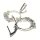Ohrhänger 925 Silber mit Zirkonia bunt floral glitzern Schmetterling