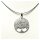 Lebensbaum als Anhänger 925 Silber eismatt 30mm