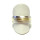Bandring 925/- Silber matt bicolor mit 585/- Gelbgold Herrenring #64