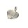 Gravurplatte herzförmig 925/- rhodiniert mit Zirkonia matt - gravierbar -