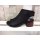 remonte Damen Sandale schwarz, hochgeschlossen , roter 3,5 cm Absatz