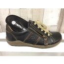 Remonte Damen Schnürschuh schwarz, seitlicher Reißverschluß, herausnehmbare Innensohle