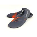 scandi Dameen Badeschuh schwarz-orange