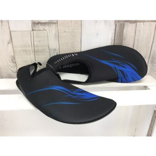 scandi Damen Bade-Schuh schwarz-blau