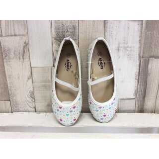 slobby Kinder Ballerina weiß mit bunten Herzchen